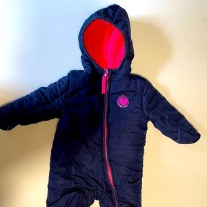 Navy and Pink BG Snowsuit